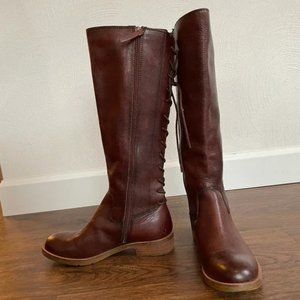 Sofft Brown Leather Lace up Boots